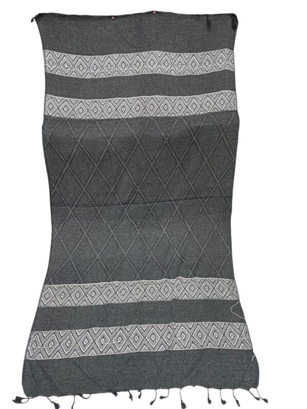 WOVEN SHAWL GRY