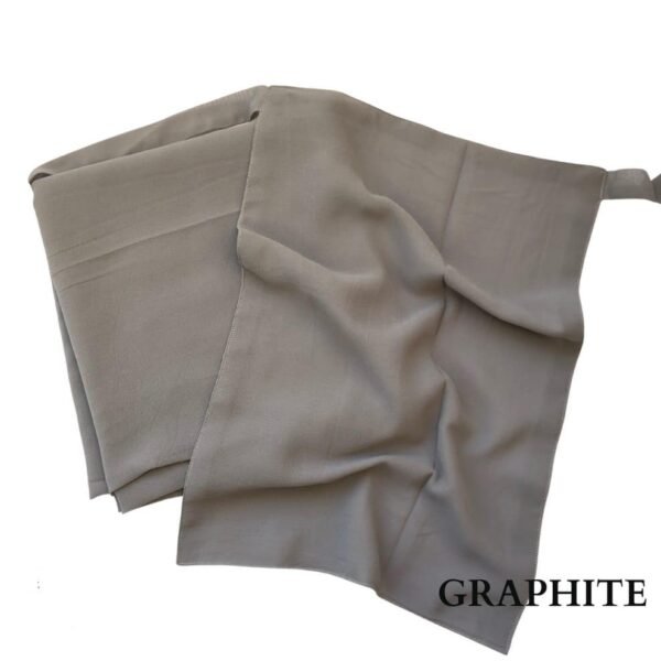 Georgette Hijab and Niqab set Graphite
