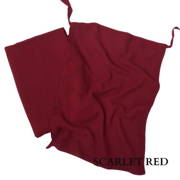 Georgette Hijab and Niqab set Scarlet Red