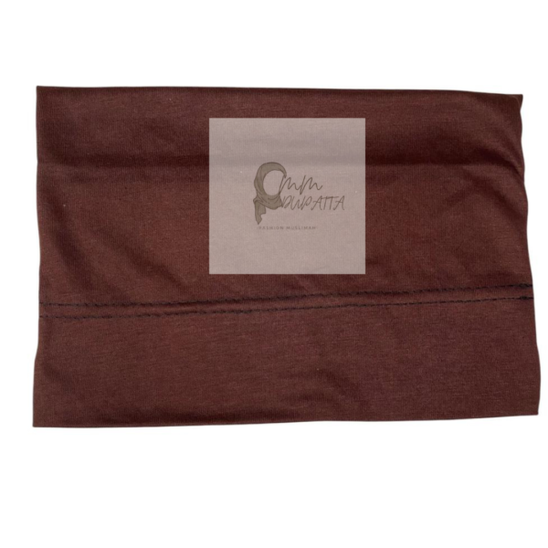 Tube Band Cap for Hijab Dark Brown