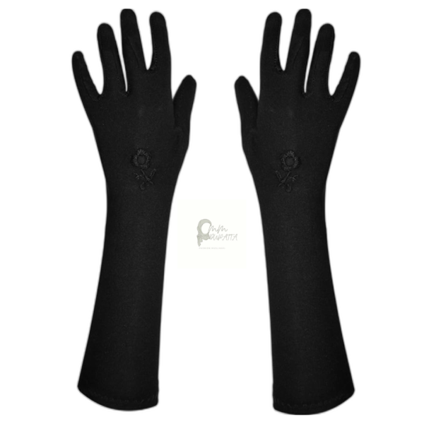 Full Finger Long Gloves White - Image 2