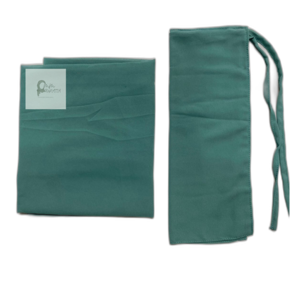 Georgette Hijab and Niqab set Sea Green