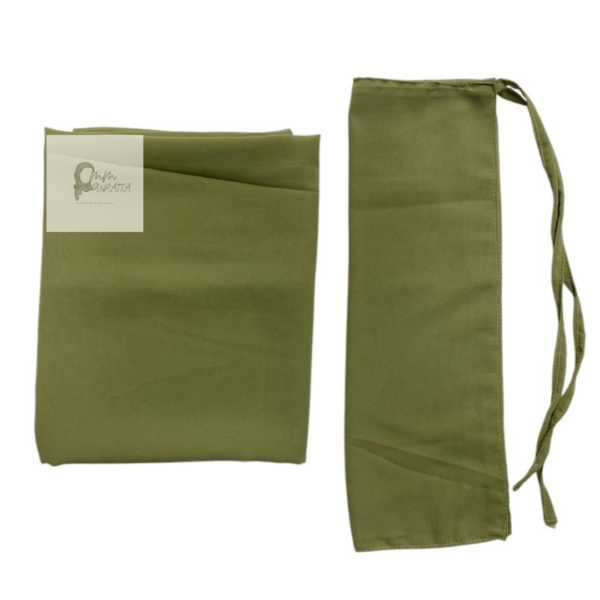 Georgette Hijab and Niqab set Pistachio
