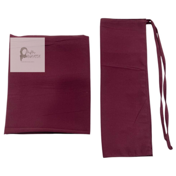 Georgette Hijab and Niqab set Wine